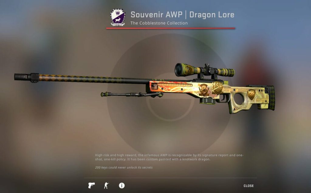 Souvenir AWP | Dragon Lore Factory New