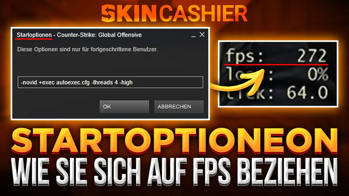 CSGO Startoptionen und wie sie sich auf FPS beziehen