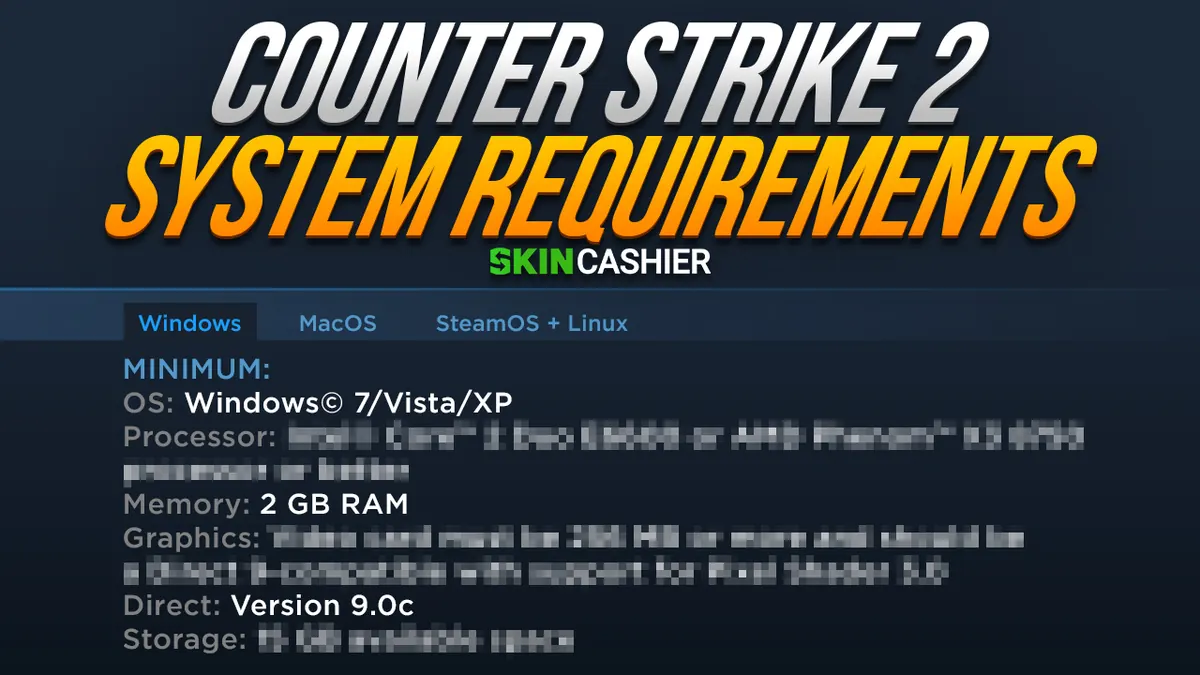 Counter Strike 2 Systemanforderungen