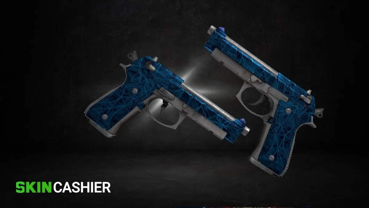 CS GO Skin Dual Berettas Cobalt Quartz 1