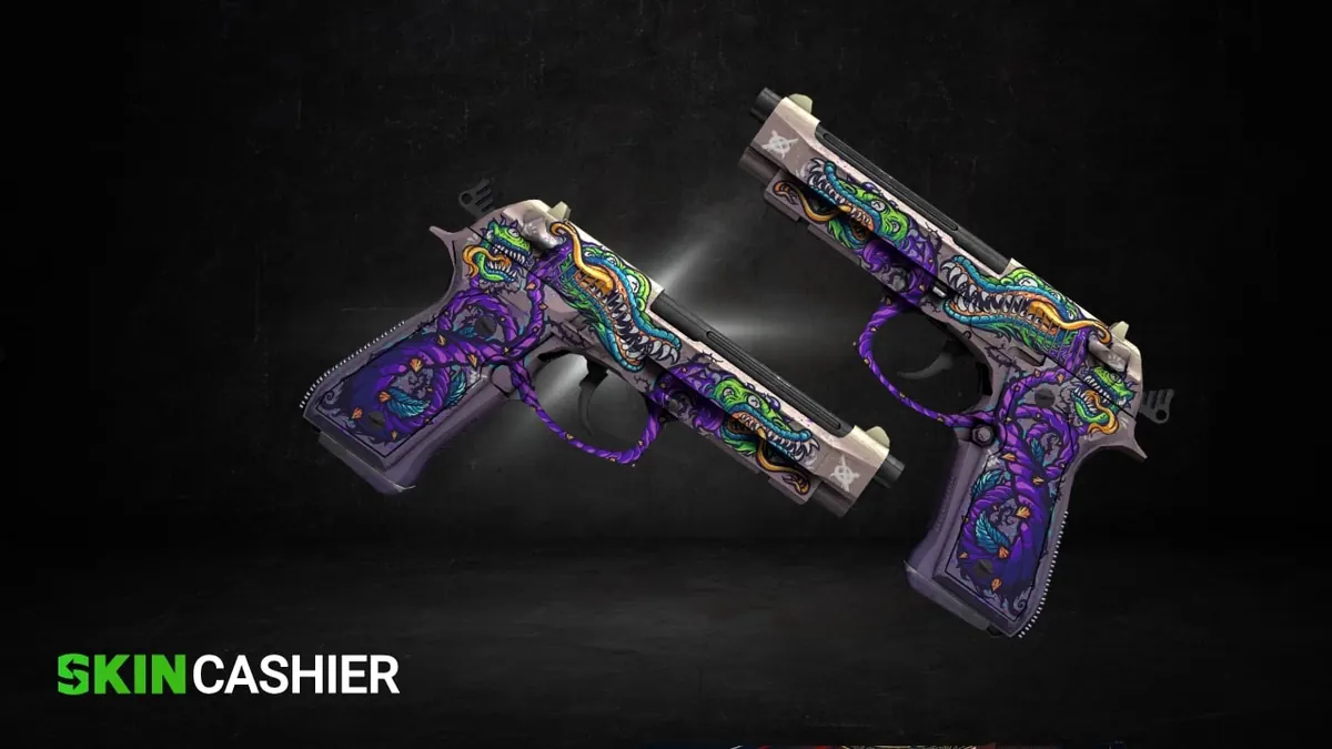 CS GO Skin Dual Berettas Flora Carnivora