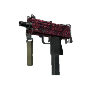 Mac 10 Red Filigree