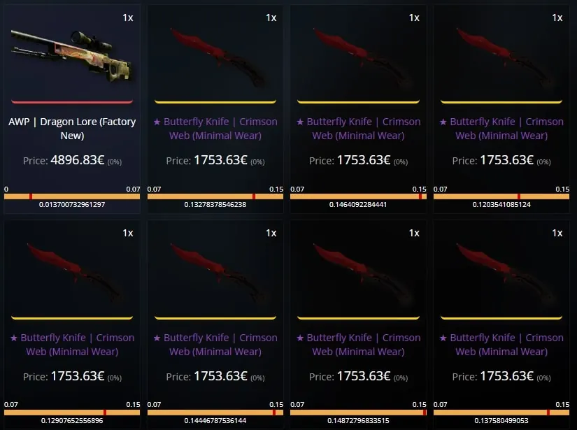 joe steam inventory