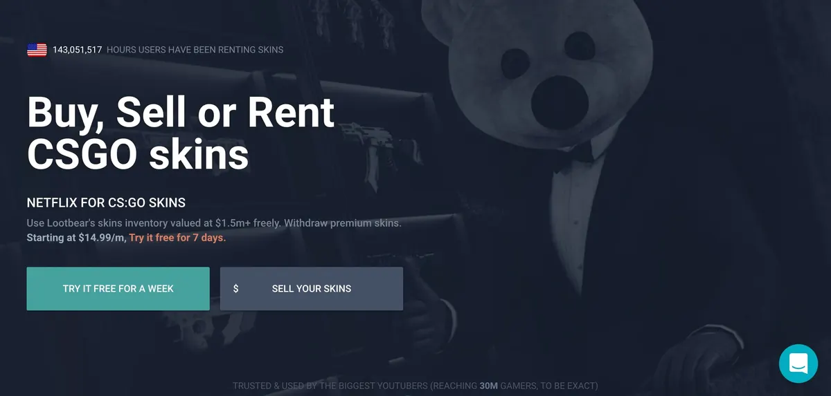 lootbear rent csgo skins