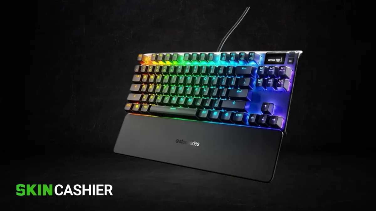 steelseries apex pro tkl gaming hand keyboard