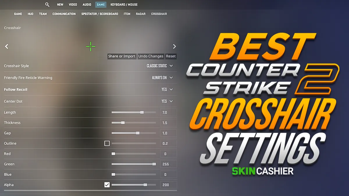 Best CS2 Crosshair Codes And Settings