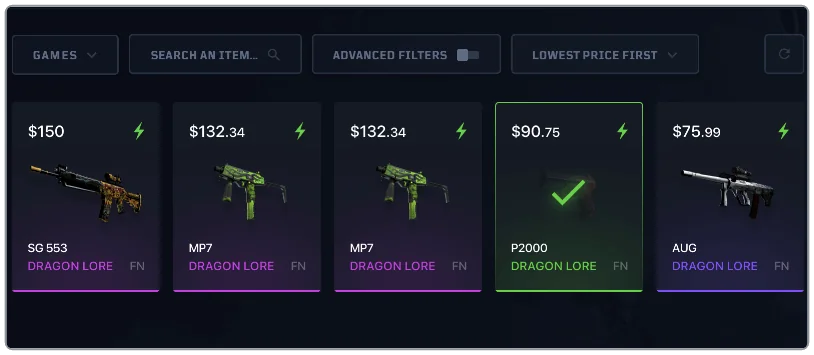 Verkaufe CS2 (CS:GO) Skins auf SkinCashier.com