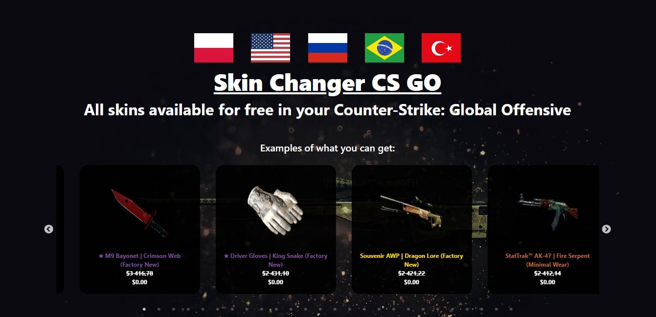 CSGO skin changer PL